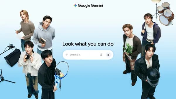 Google Gemini va BTS hamkorligida ilova ichida 4 ta yangi interaktiv imkoniyat ishga tushirildi maqolasi rasmi